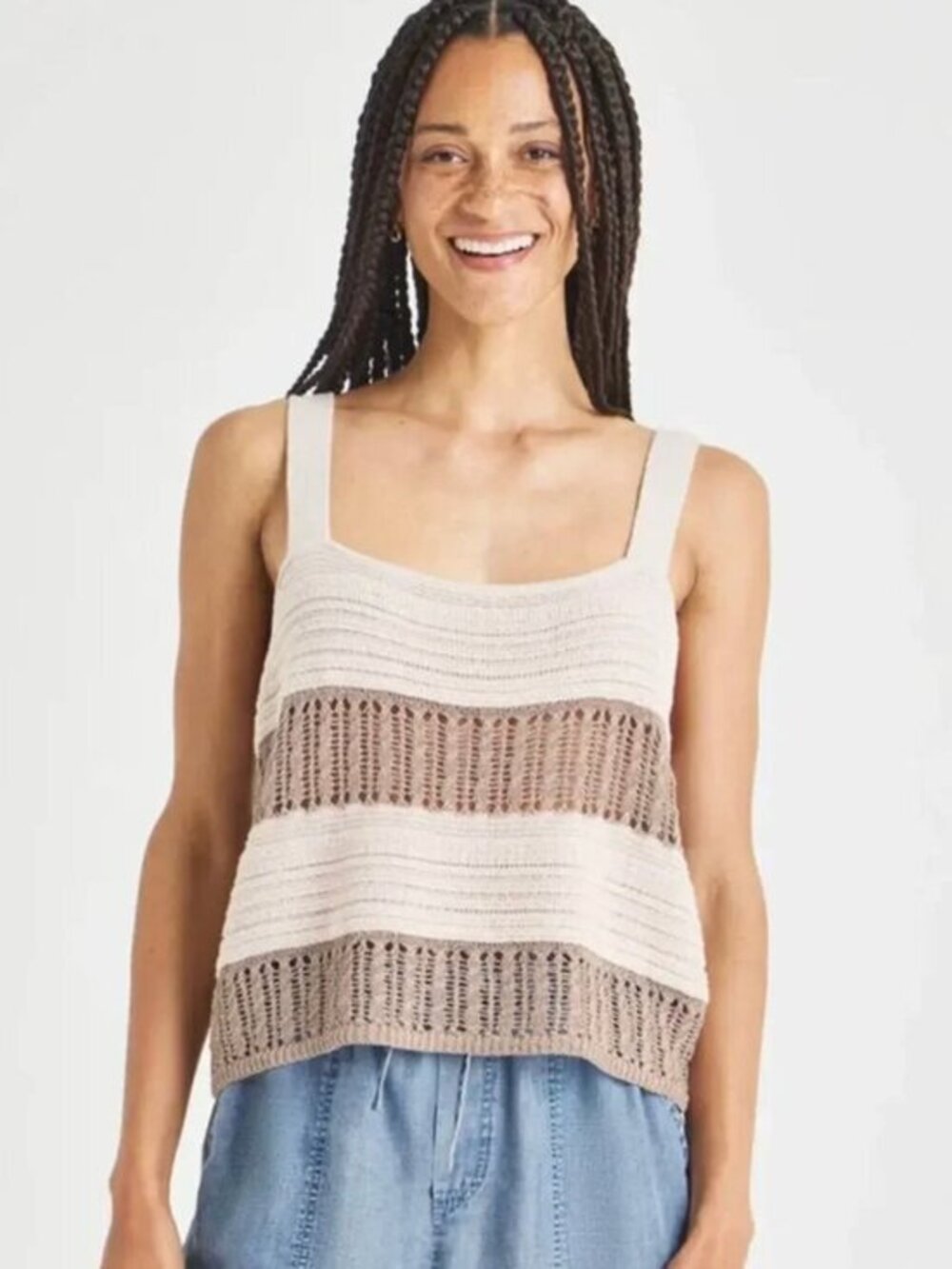 Splendid Collection Nicola Sweater Tank -S- Cream/Beige MSRP $118